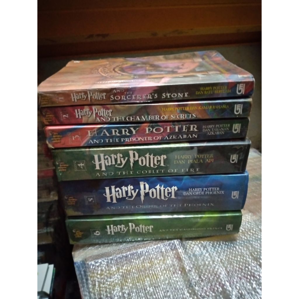 harry Potter jilid 1-6 bahasa Indonesia bekas original