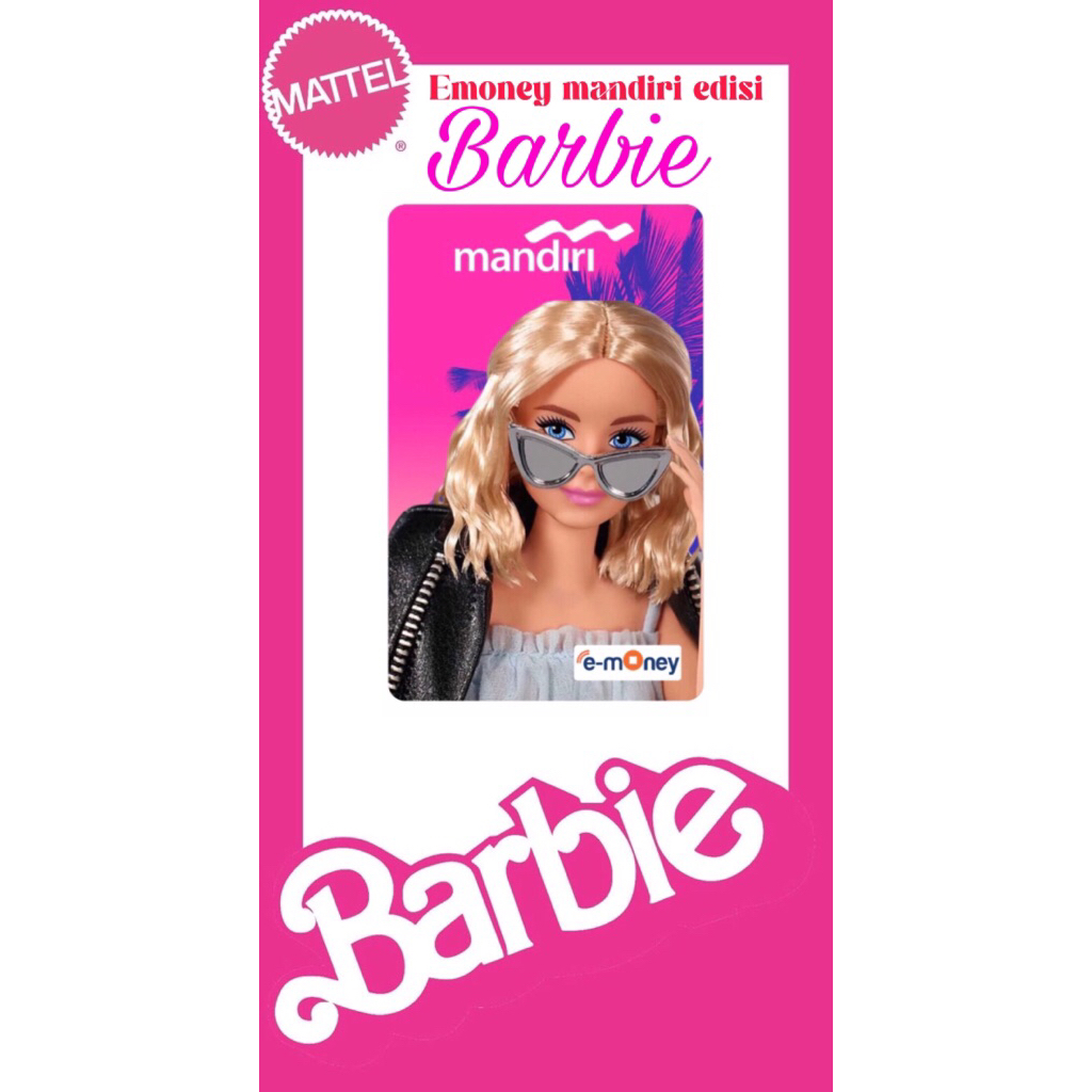 Emoney mandiri edisi Barbie / emoney edisi Barbie / emoney Barbie / emoney custom Barbie