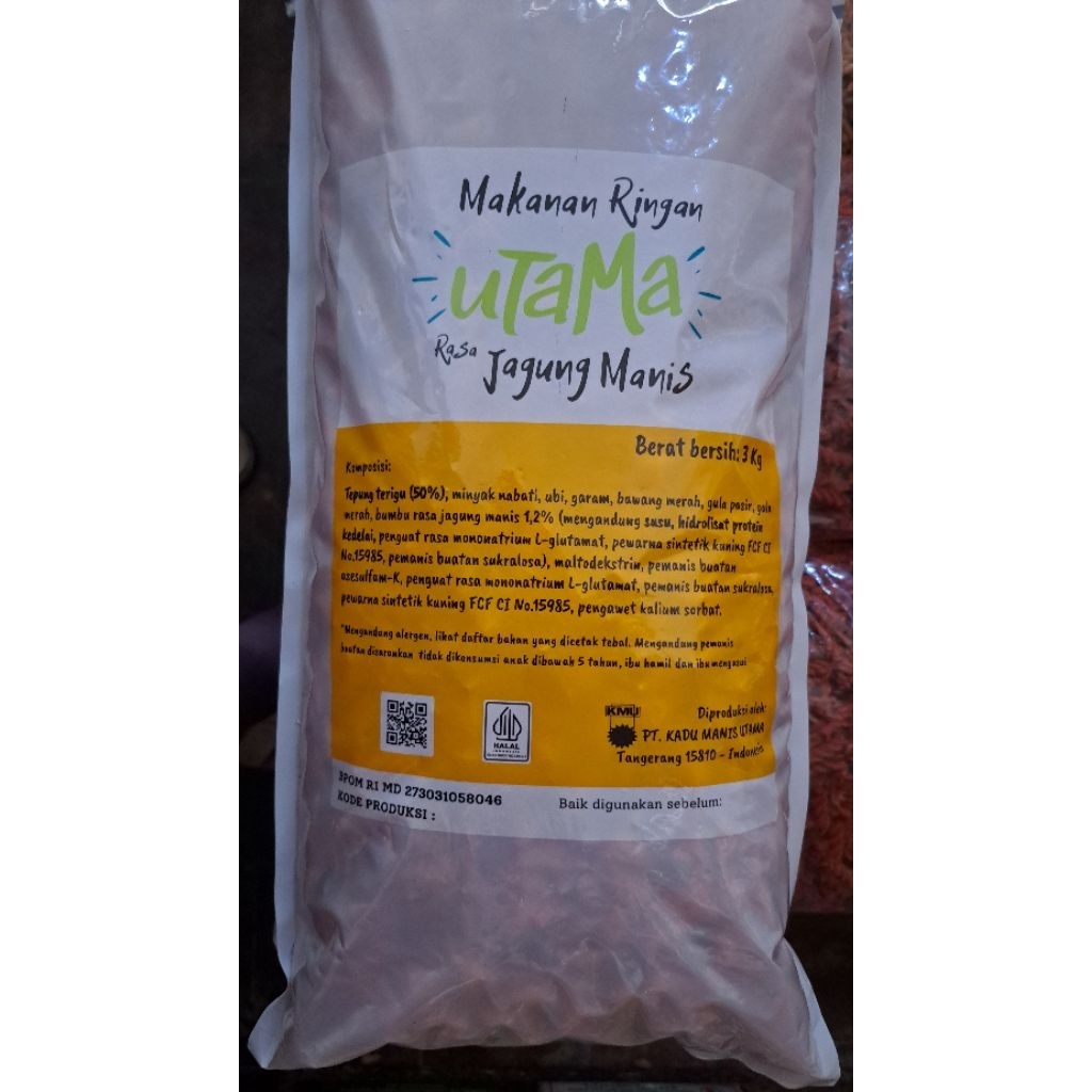 

Pang-Pang Utama Segitiga Jagung Manis Kemasan 3kg