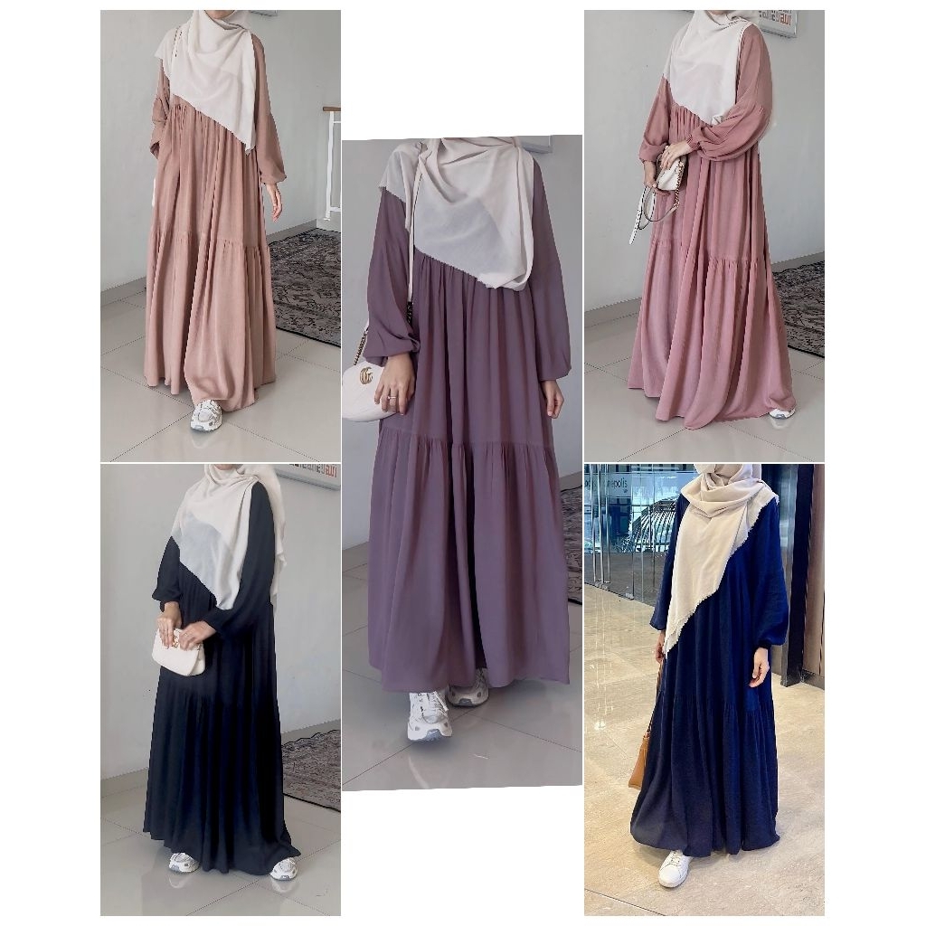 FASHION MUSLIM RANIA DRESS Latasha outfit| Reseller resmi