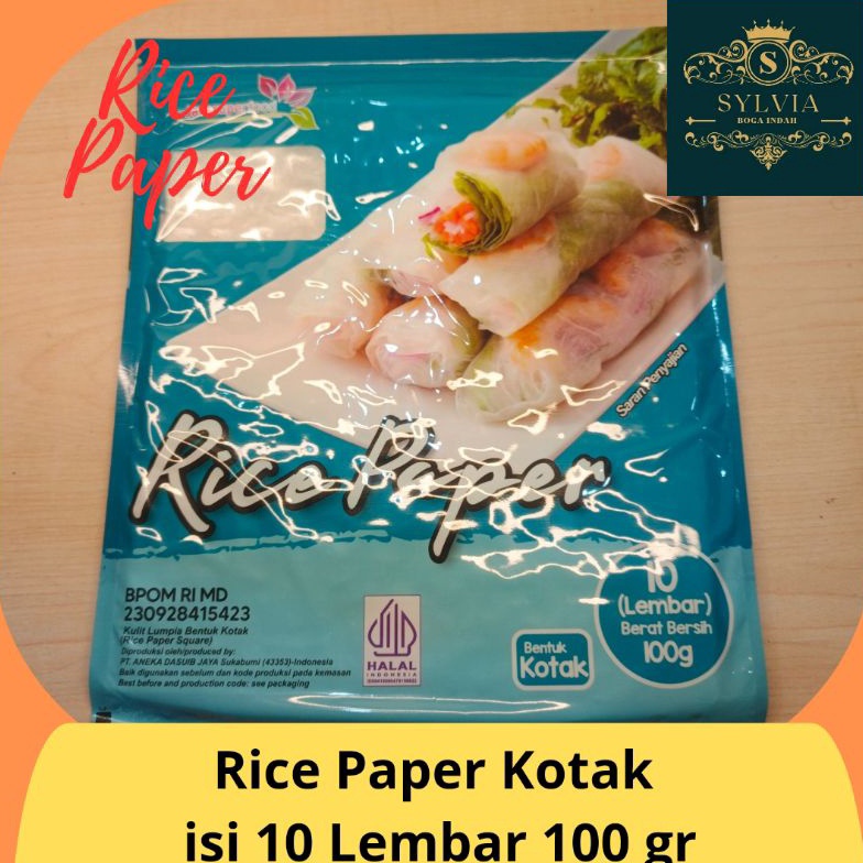 

Harga Promo Rice Paper Kulit Lumpia Bentuk Kotak Bulat isi 1 Lembar 1 gr
