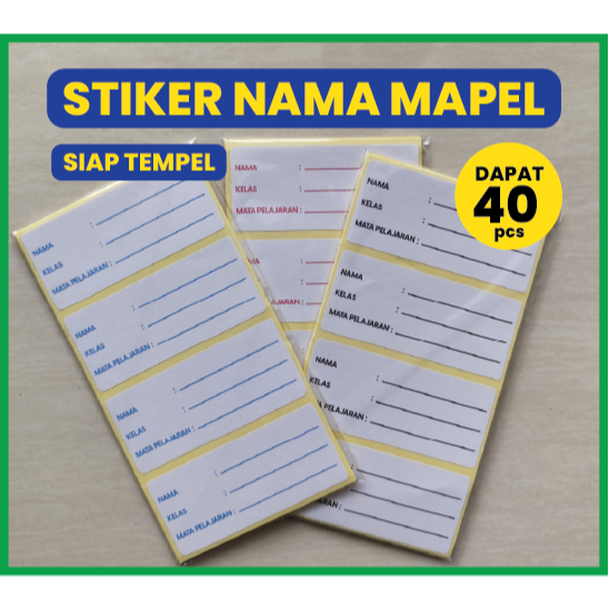 

Stiker Nama Buku Mapel Sekolah – Label Sticker Mata Pelajaran Anak