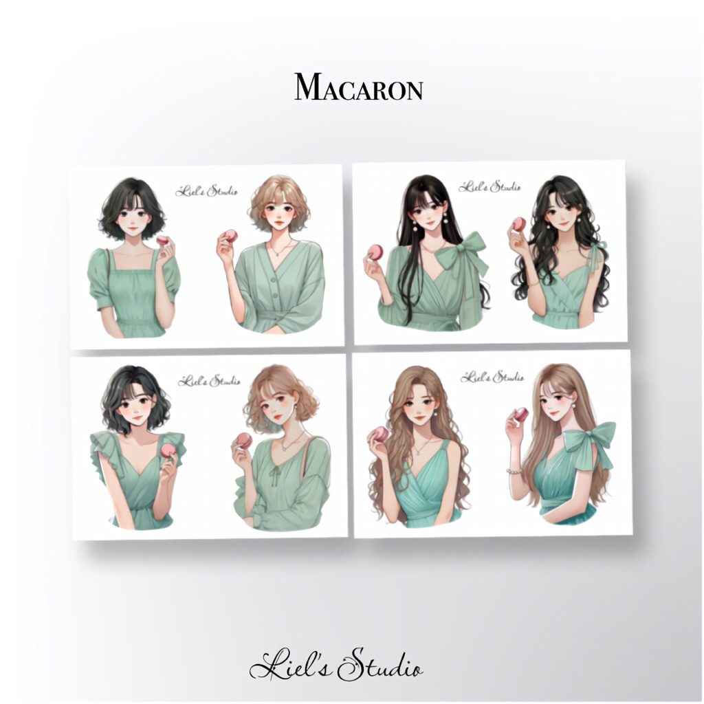 

Liel’s Studio 4 in 1 Sticker Girl Batch 2 for journaling and scrapbooking