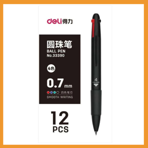 

DELI Pena bollpoint 4 warna 33390