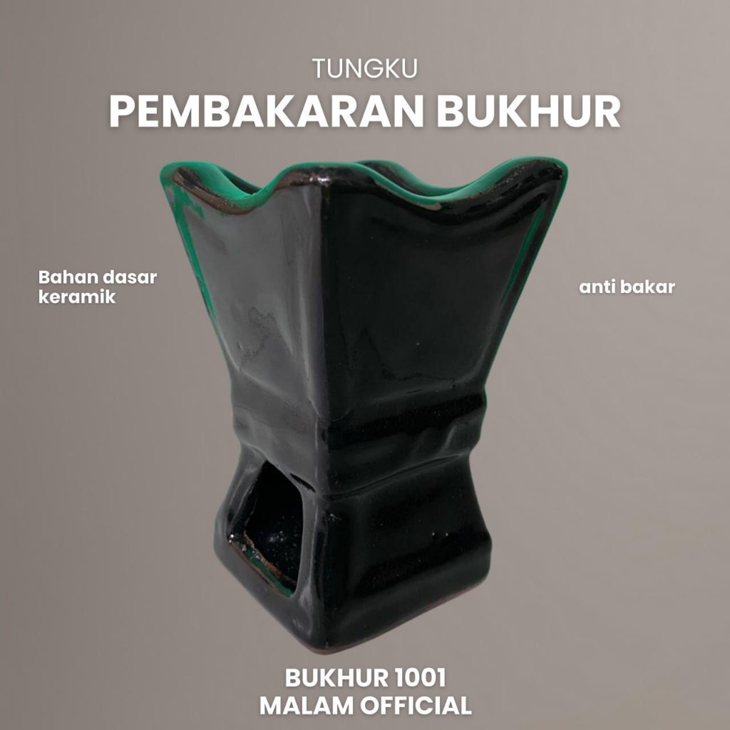 Tempat bukhur keramik dan bukhur kayu jati , tungku pembakaran bukhur, wadah bukhur