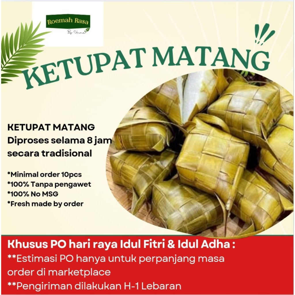 

KETUPAT MATANG ENAK TANPA PENGAWET