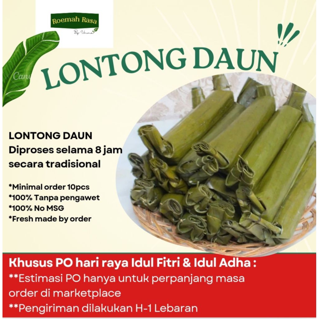 

LONTONG DAUN ENAK TANPA PENGAWET