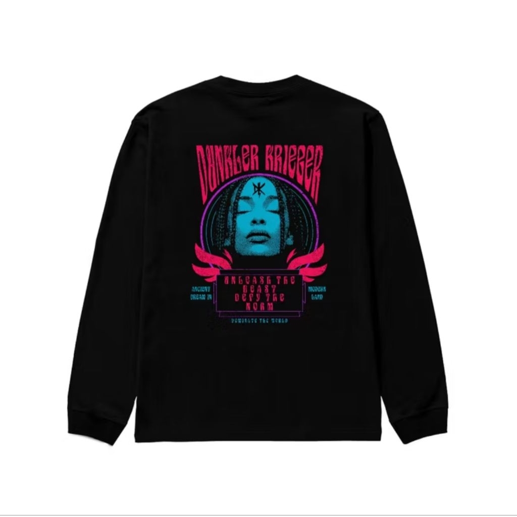 Longsleeve Heavyweight Cotton 16s Dunkler Krieger