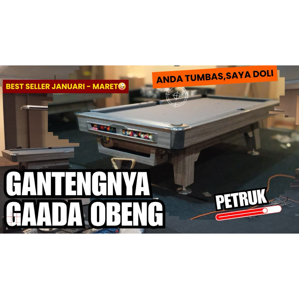 MEJA BILLIARD PETRUK 9FEET BENZIVAR BILLIARD