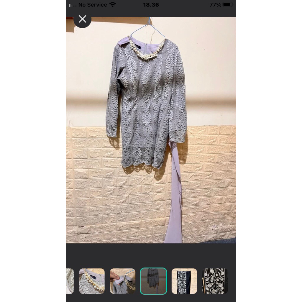 kebaya brokat preloved