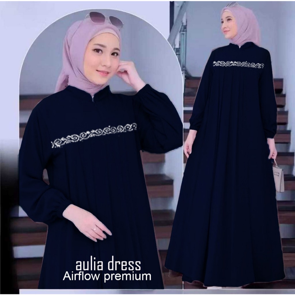 Gamis Payet Crinkle Airflow Elegan Bahan Crinkle Jumbo Premium Busui