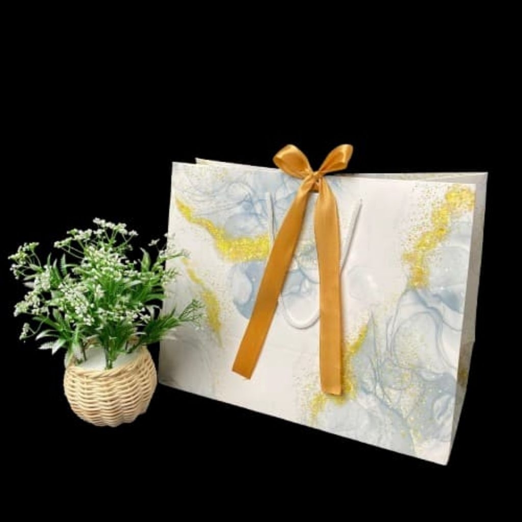 

paperbag ALN putih, tas kado, soufenir, dan kondangan