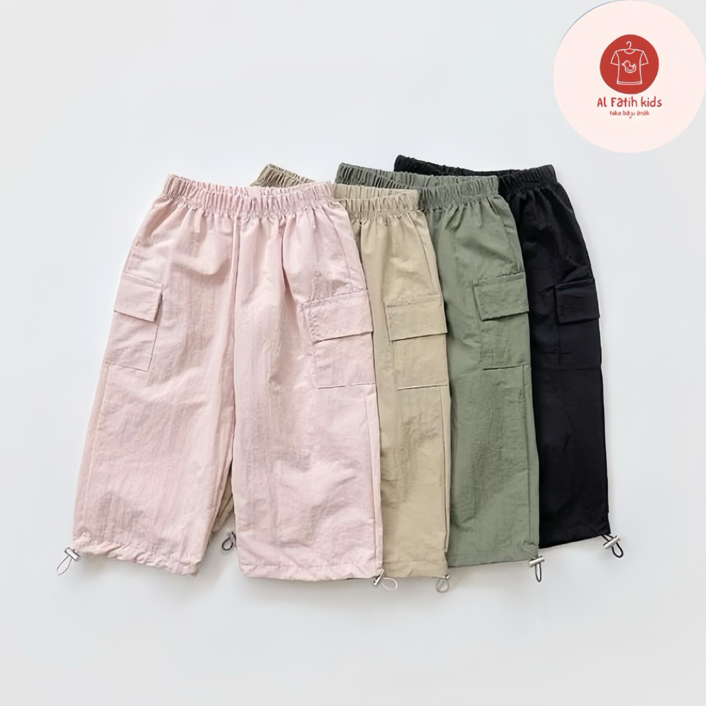 Celana cargo anak parasut anak untuk anak laki laki dan perempuan - Longpants cargo parasut baggy an