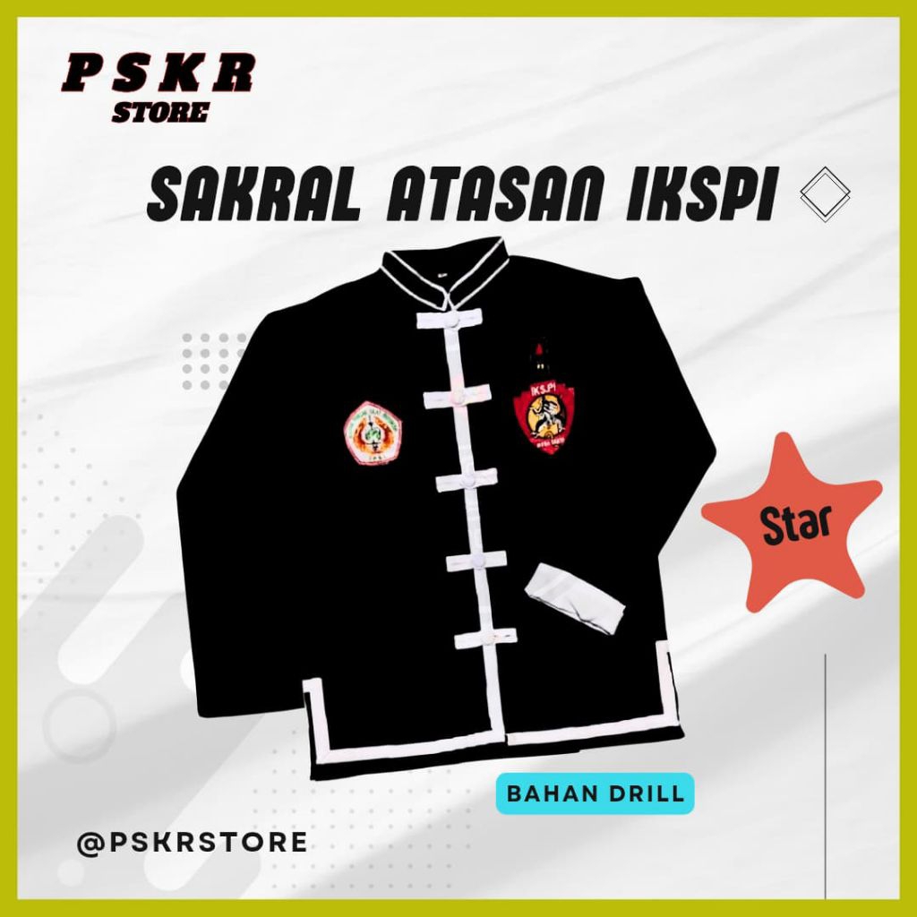 SAKRAL ATASAN DRILL HITAM IKSPI