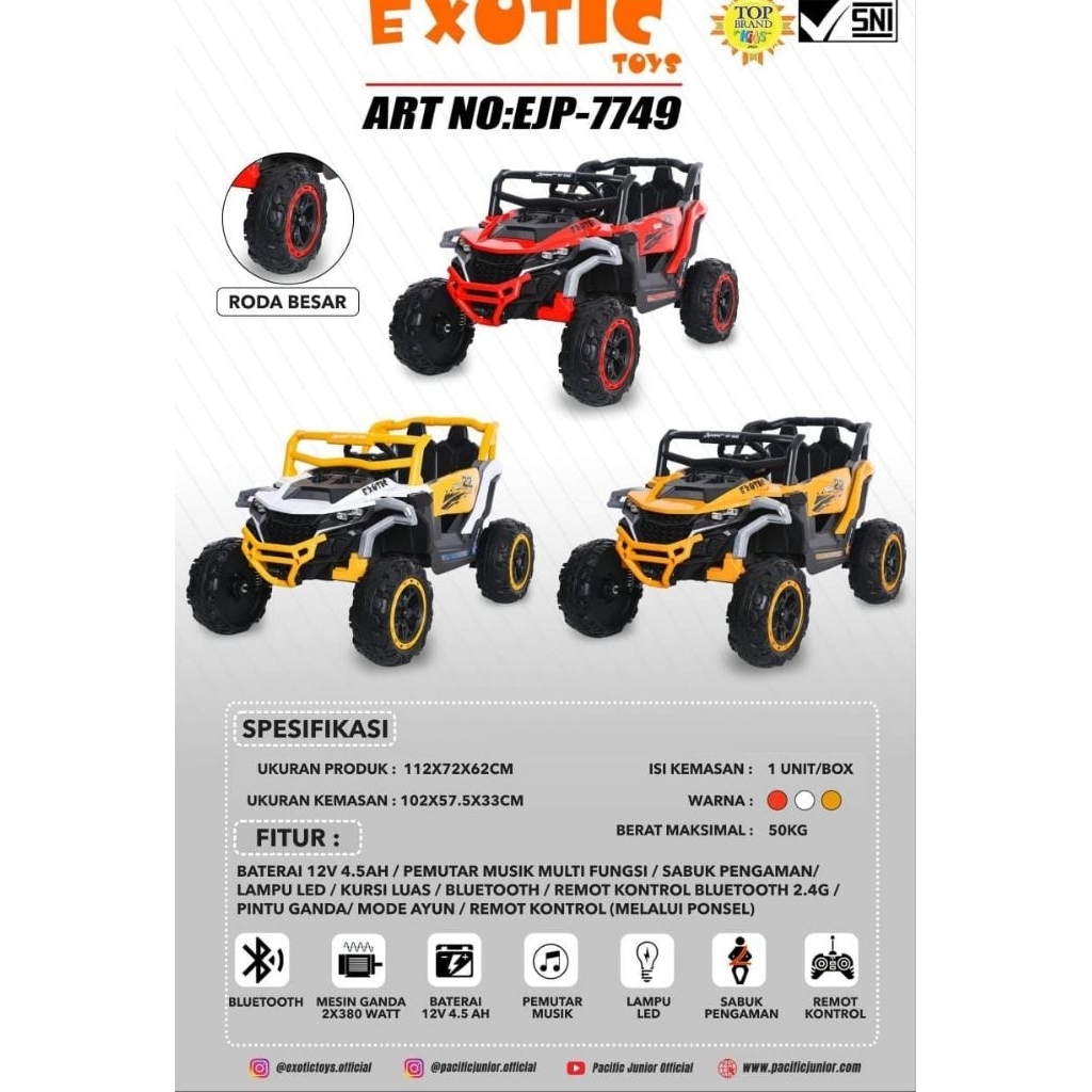 Mobilan Aki Jeep EJP 7749 Exotic Musik