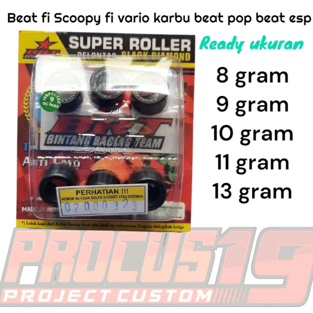 Roller BRT Beat fi esp Scoopy fi esp beat pop vario 110 fi beat street 2016 - 2019 vario karbu vario