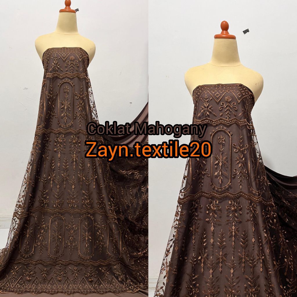 kain Tile Etnik / Tile Etnik Sapto Bahan Brokat Premium / Harga Setengah Meter