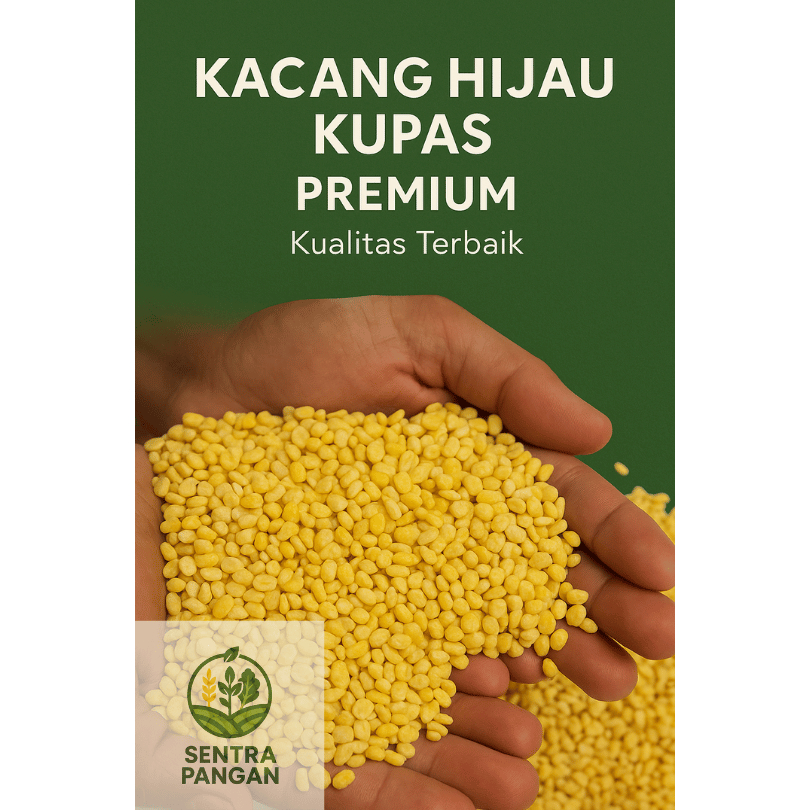 

Sentra Pangan Kacang Hijau Kupas Premium Qualitas Export 250gr 500gr 1000gr