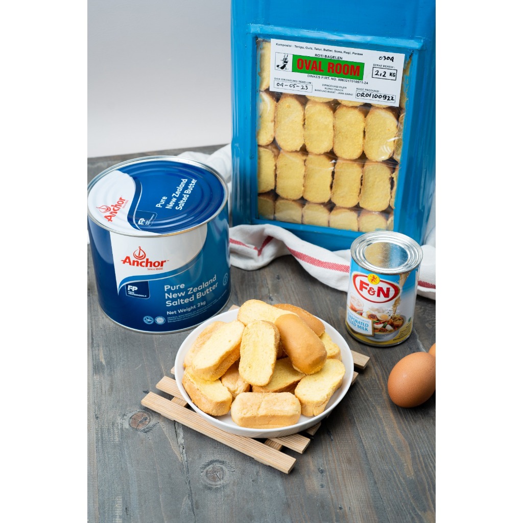

Sehati Snack - Bagelan Kecil Roti Kering Butter Mentega Manis Renyah | Varian 250gr, 500gr Ecer