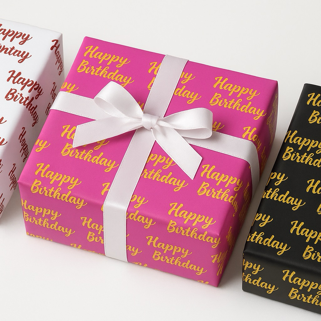 

Scoop Kertas Kado / Wrapping Paper Happy Birthday Gold 59650500
