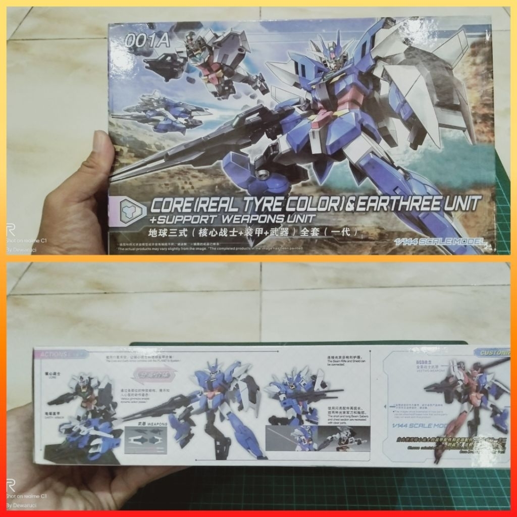 HGBD Re RISE Earthree Gundam + Unit Weapon Set