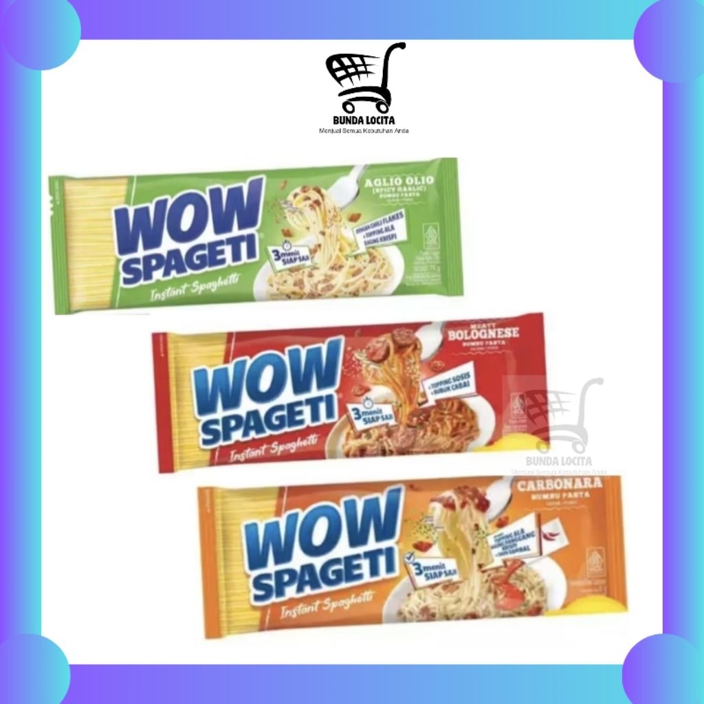 

WOW Spageti Instant All Varian 5 Pcs