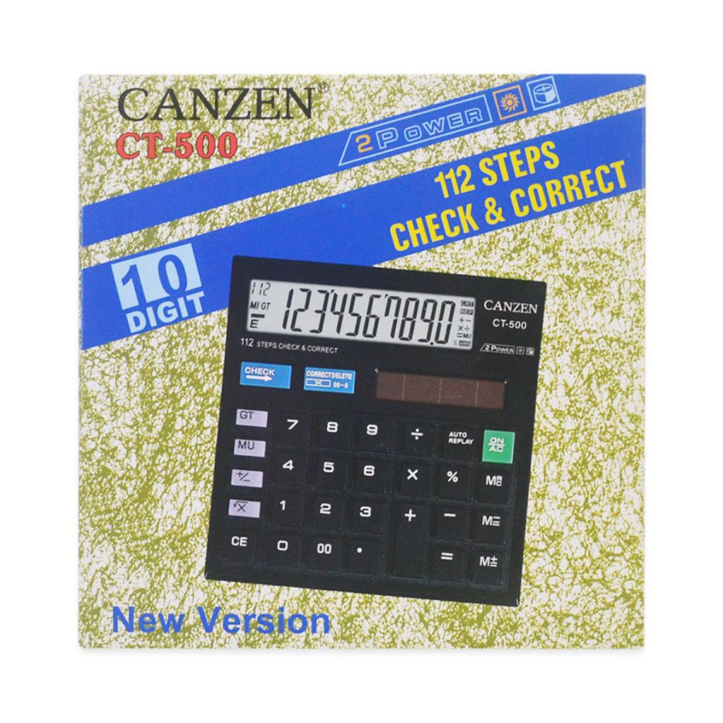 

MURAH +BONUS CANZEN CT-500 KALKULATOR 10 DIGIT
