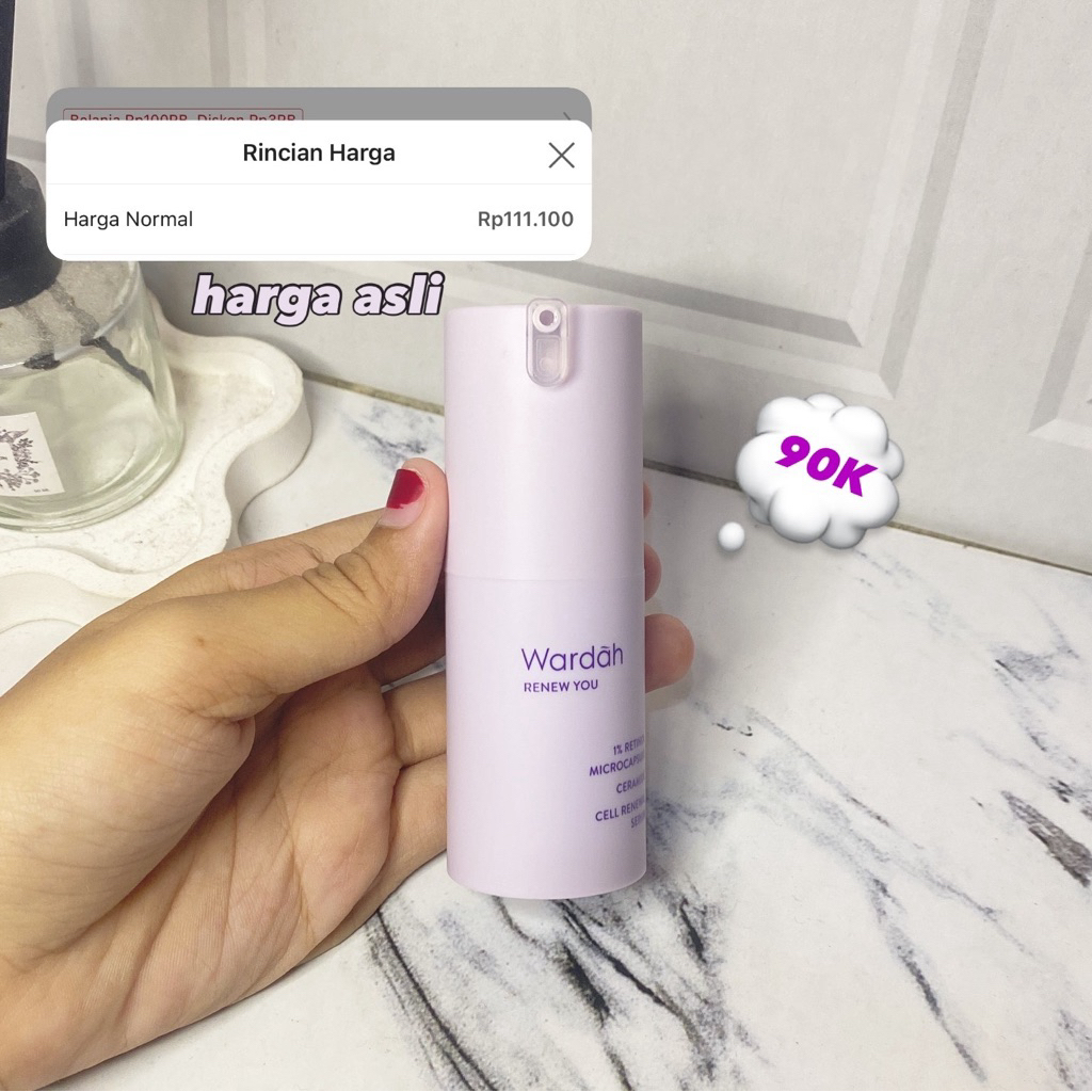 Wardah renew you retinol serum