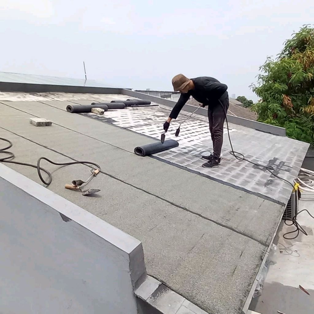 waterproofing atap genteng | jasa waterproofing membrane bakar