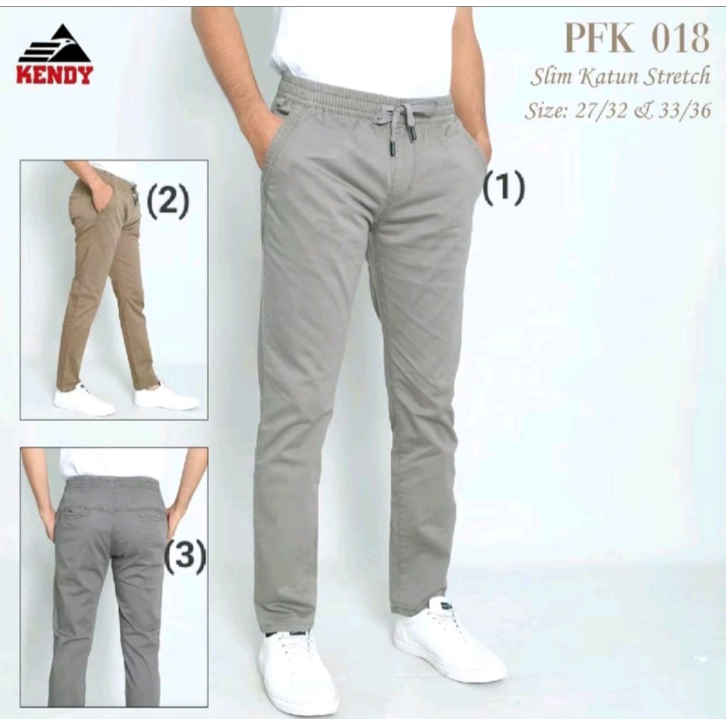 KENDY celana panjang kendy pinggang karet original premium