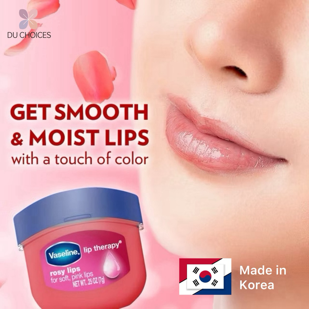 Vaseline Lip Therapy Rosy Lips 7gr - Made in Korea