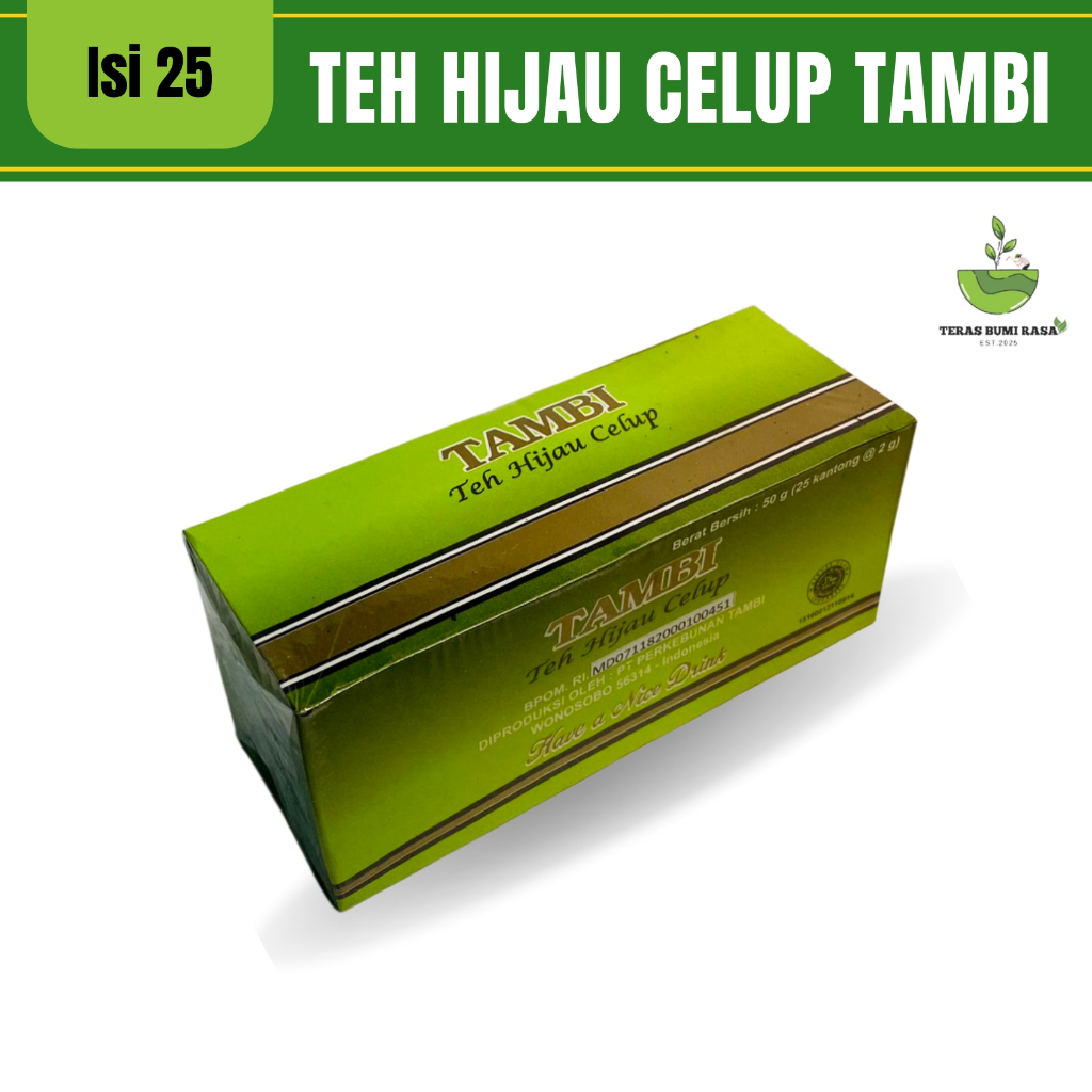 

Teh Tambi Wonosobo Asli Teh Hijau Celup Premium 25 Kantong Wangi Melati Murah Original Berkualitas