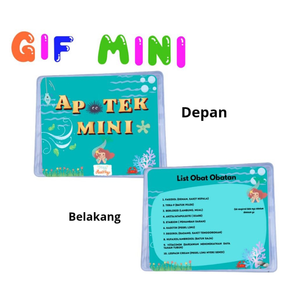 

STICKER APOTEKMINI Bisa Riques untuk Ukuran Box 6 Skat STICKER Nya Saja