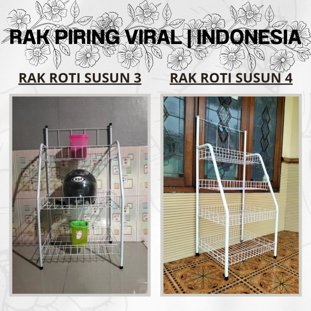 Rak Roti Susun 4/Rak Roti Susun 3/Rak Roti Kapasitas Banyak