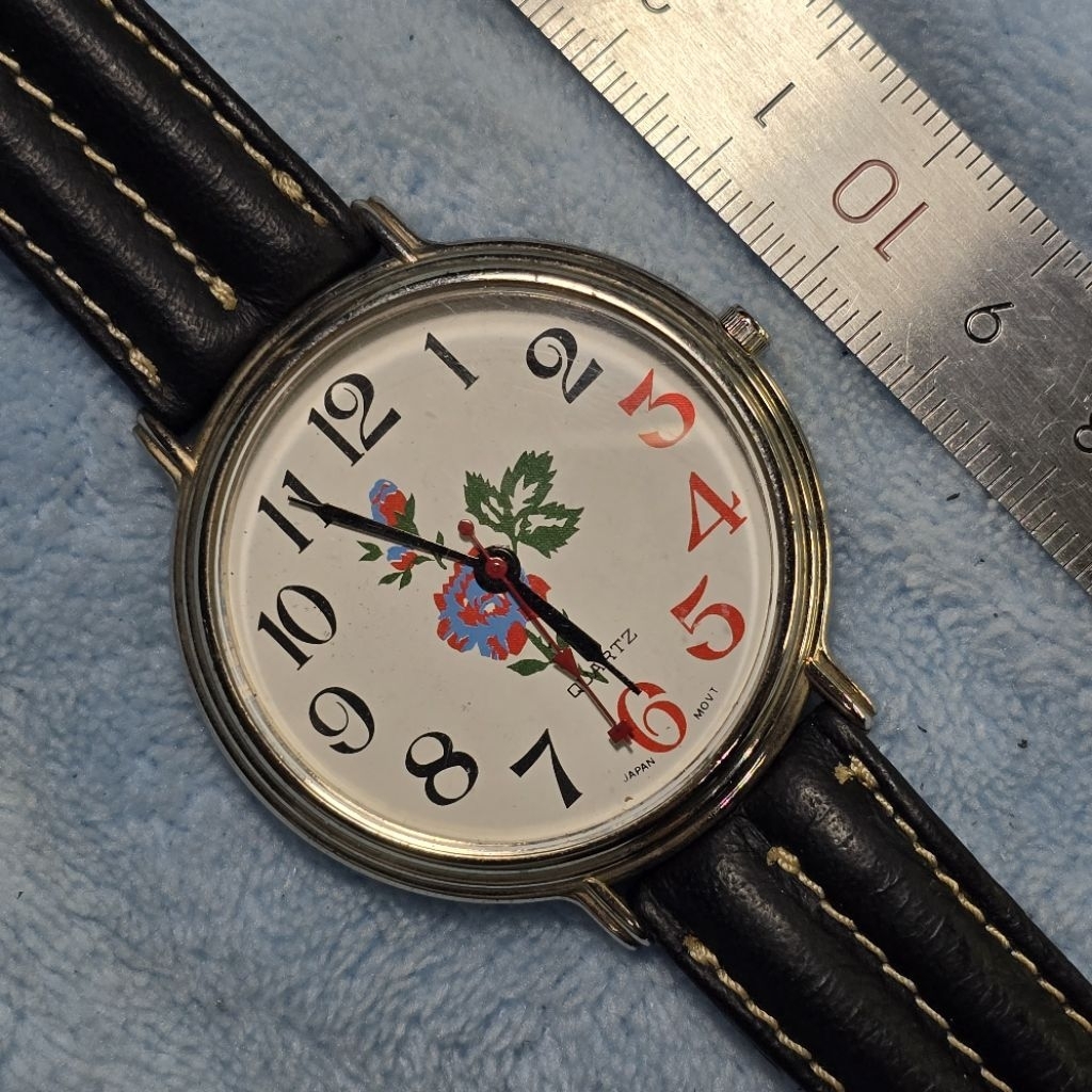 Jam Nobrand Japan Flower Dial Bekas