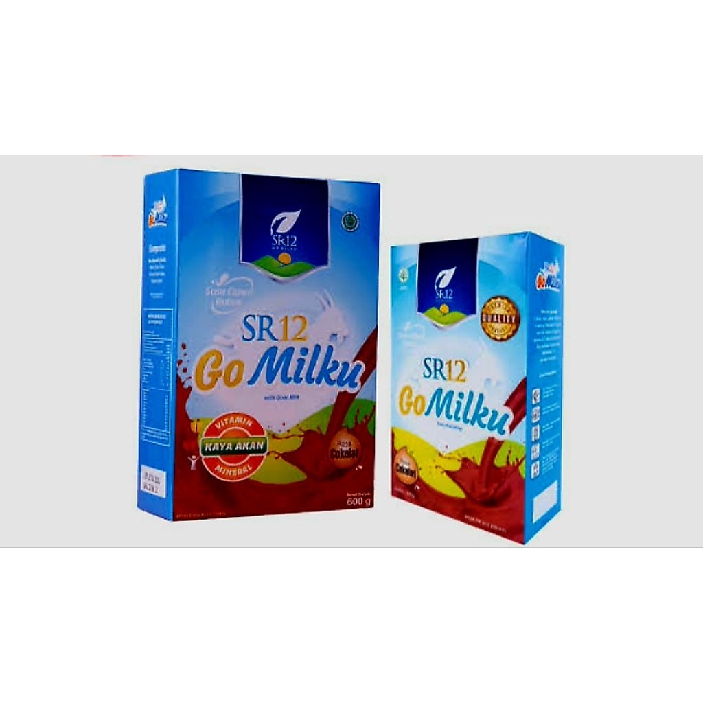 

GOMILKU SR12|Rasa Original|stroberi|Coklat susu kambing Etawa Premium 600gr Dairy bubuk bahan|Rendah gula