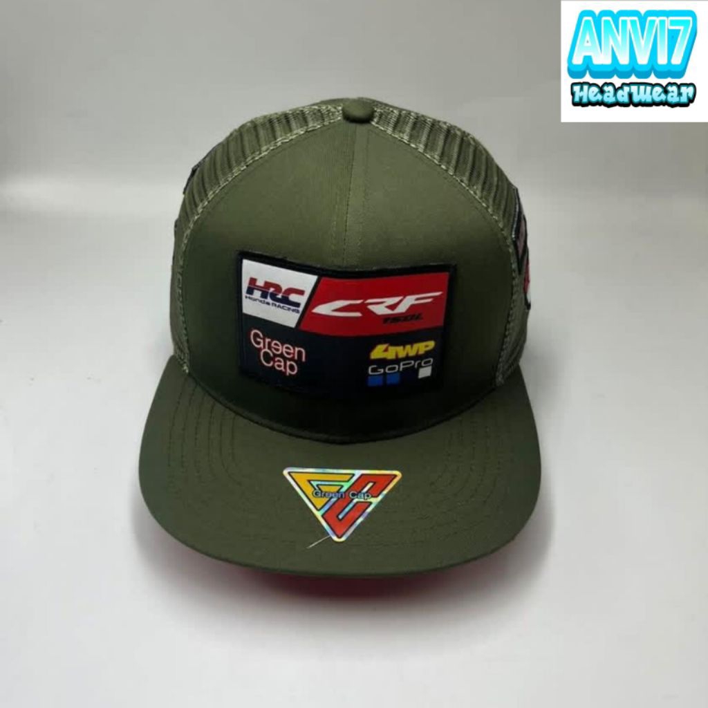 Topi Snapback Racing CRF Army Premium Termurah