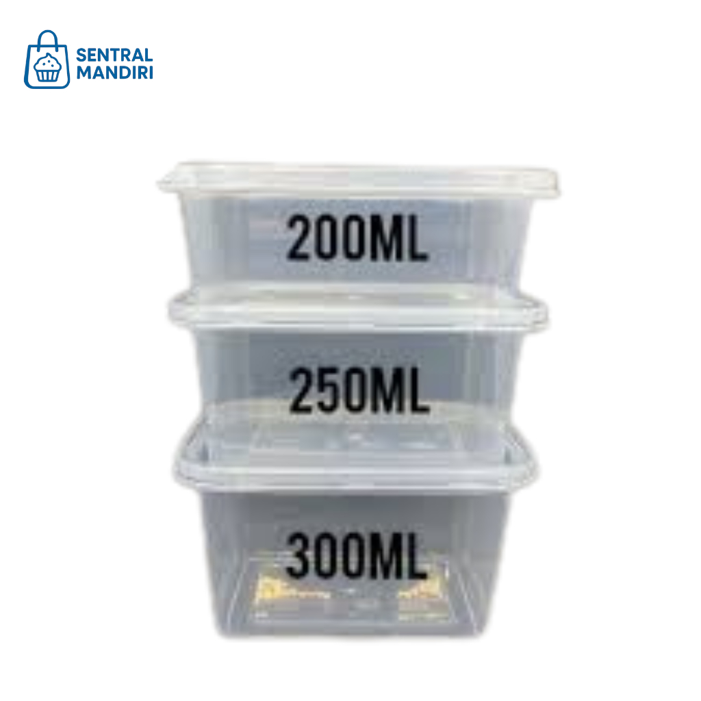 [25 pcs] Kotak Penyimpanan Thinwall 200 ml & 300 mL
