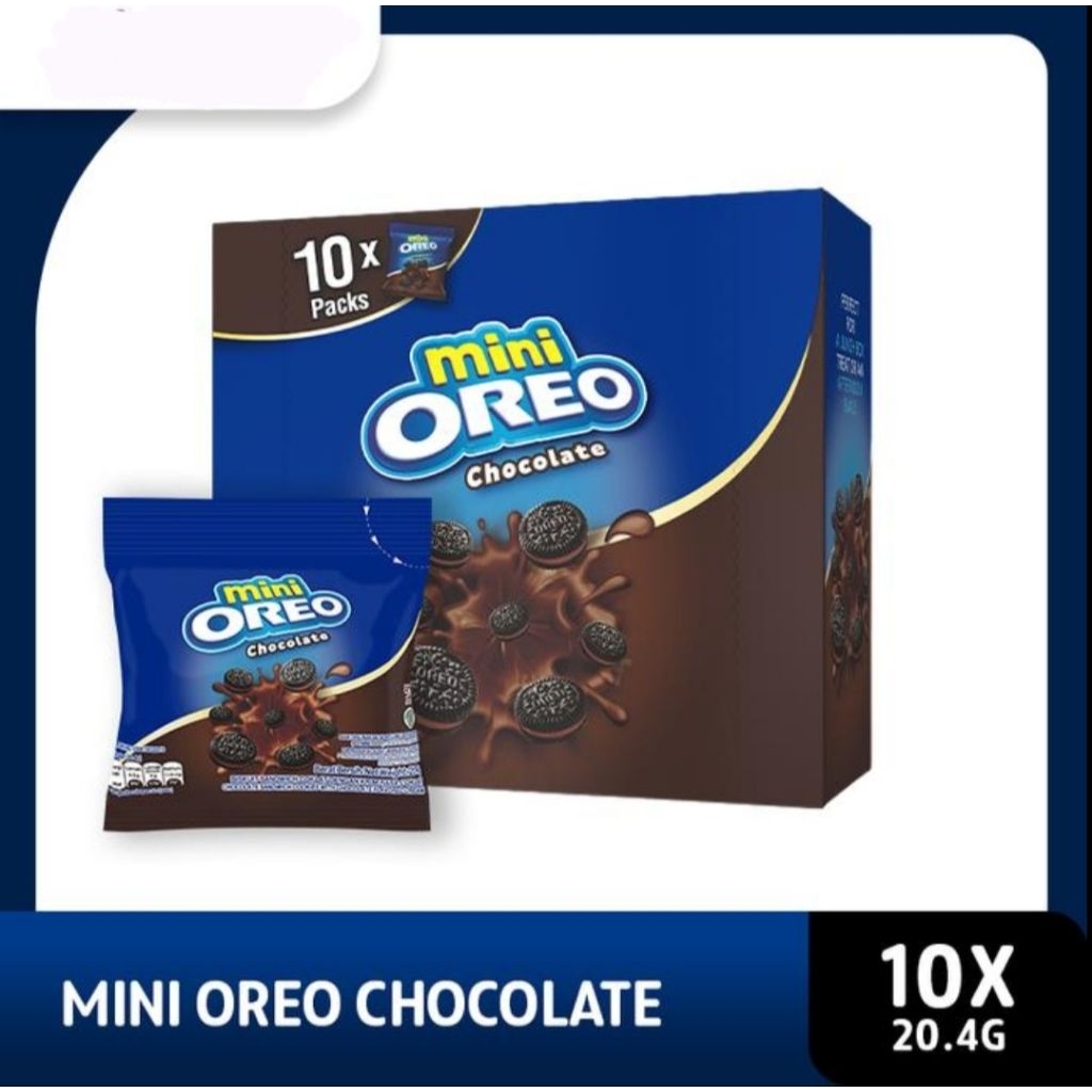 

Oreo Mini Biskuit Coklat Pouch Isi 10 (10 x 20 Gr)
