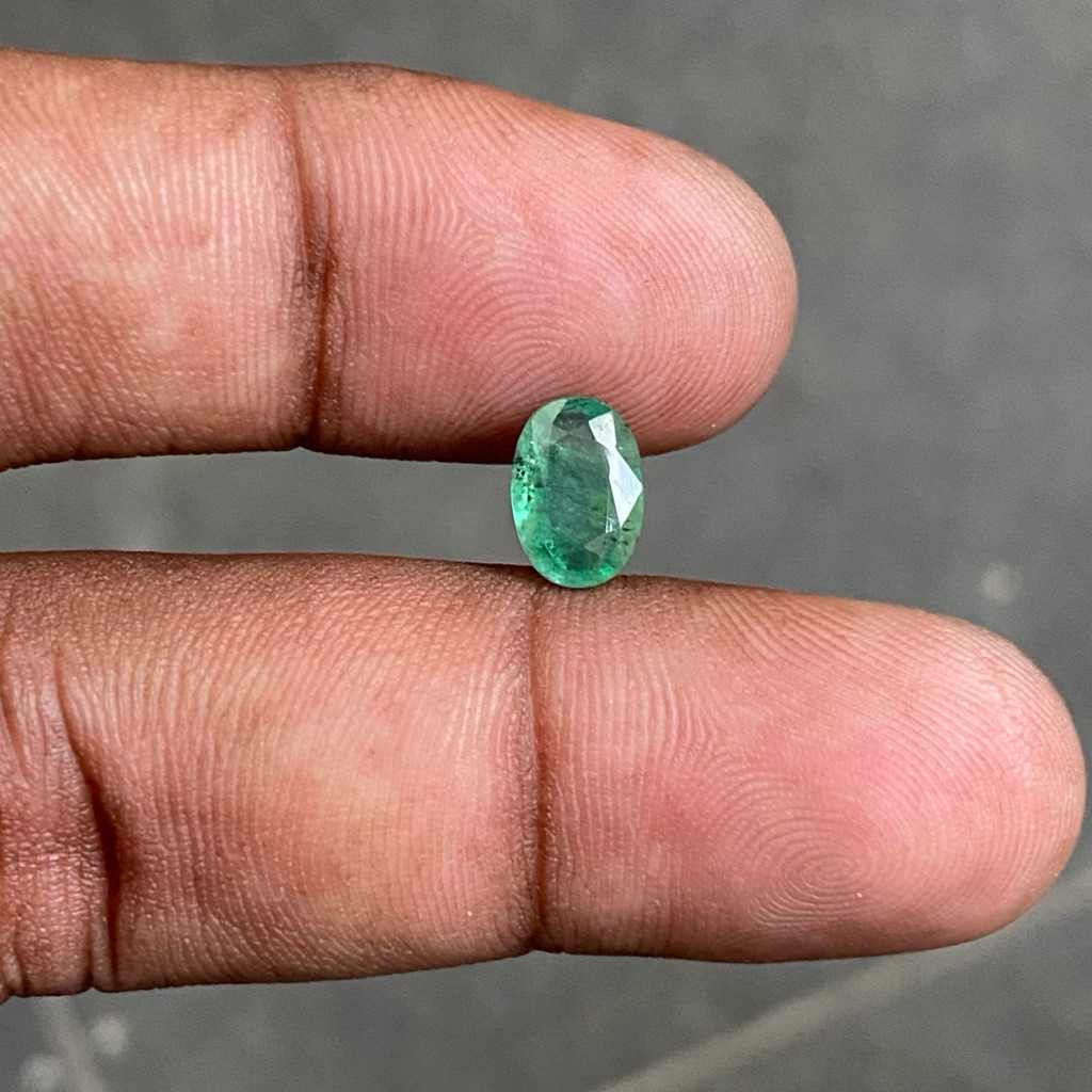 Natural Zambian Emerald Jamrud Batu Zamrud Colombia Asli Batu Jamrud Dim 9x6x3