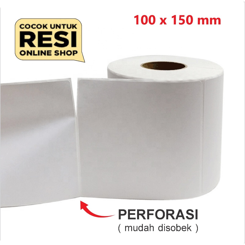 

Label Resi A6 100 x 150 mm isi 300 Stiker Barcode DTS Direct Thermal Sticker Blueprint ECO 100x150