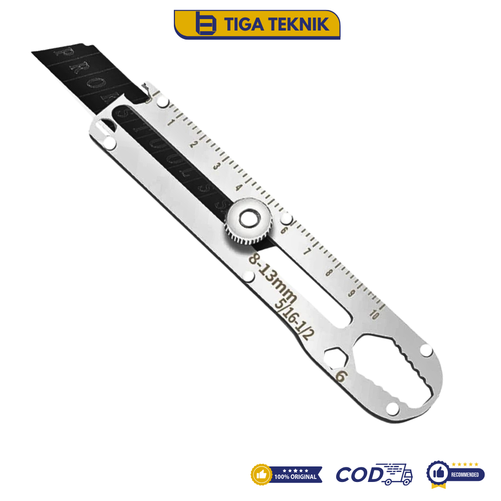 

Cutter Stainless Multifungsi Serbaguna / Reffil isi Cutter 8-13mm 10pcs