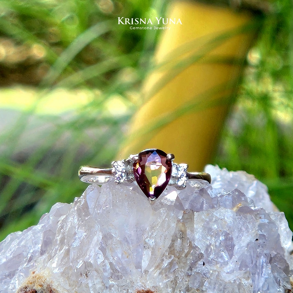 Natural Purple Tourmaline Ring
