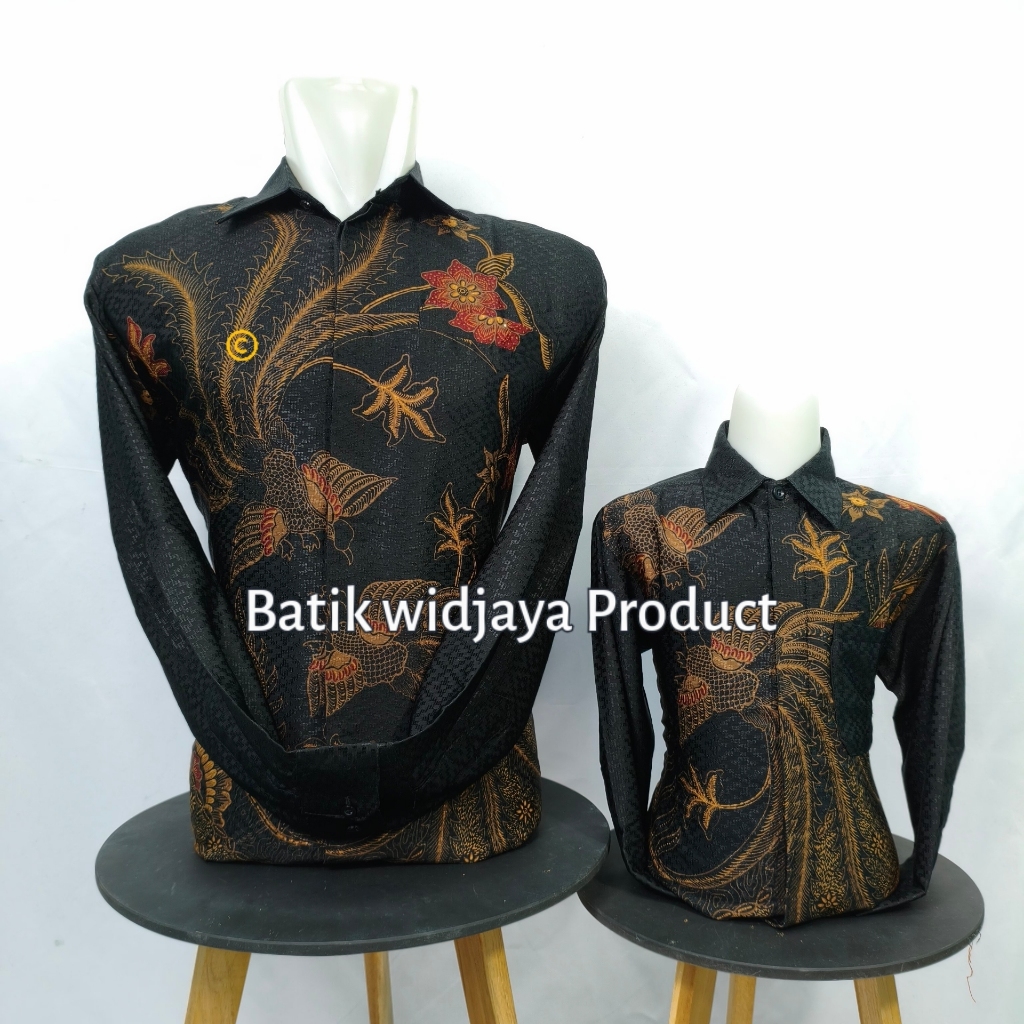 batik doby iwan tirta couple ayah anak warna hitam  clasic moderen casual  original doby cod