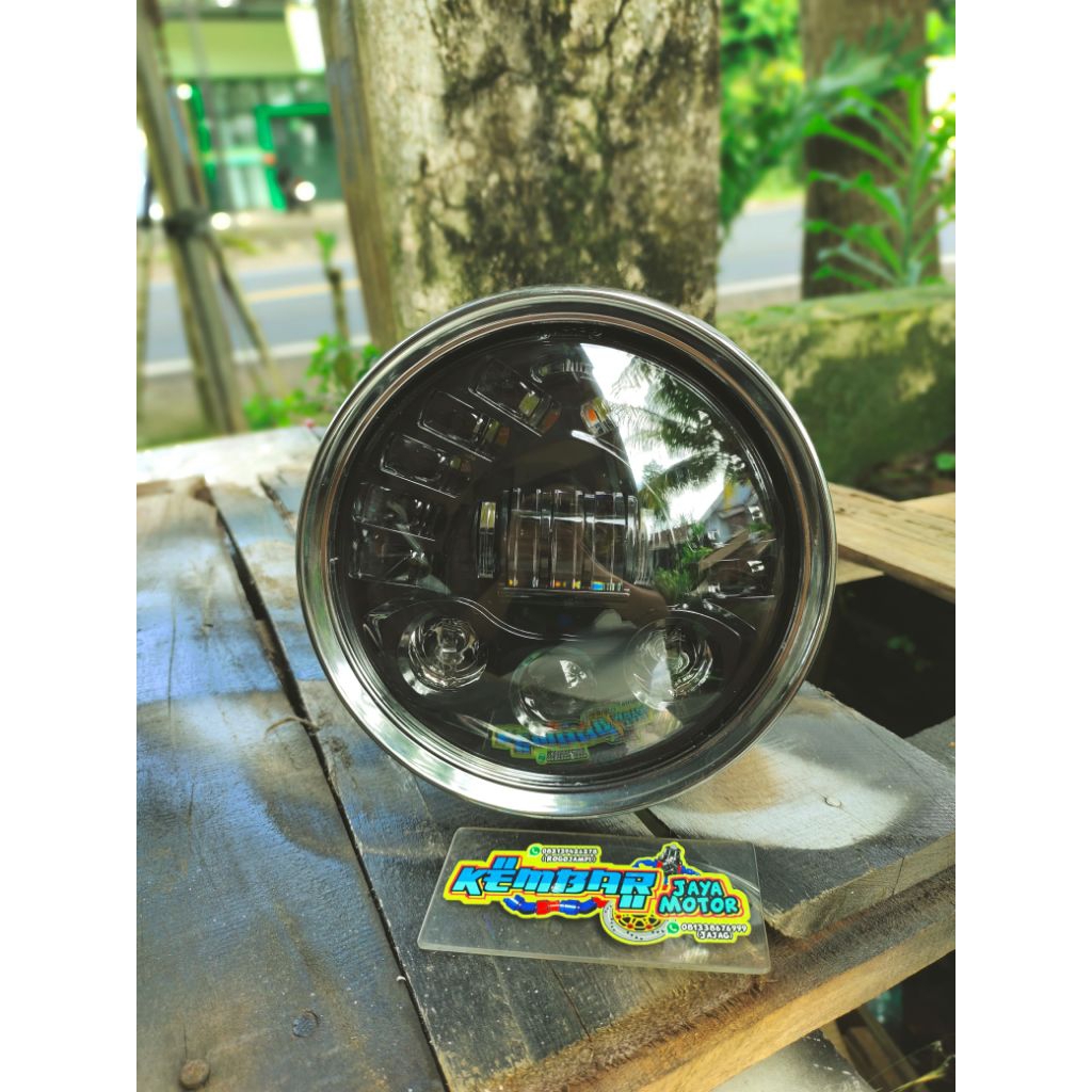 Daymaker 7inci LUMINOS batok Tiger hitam