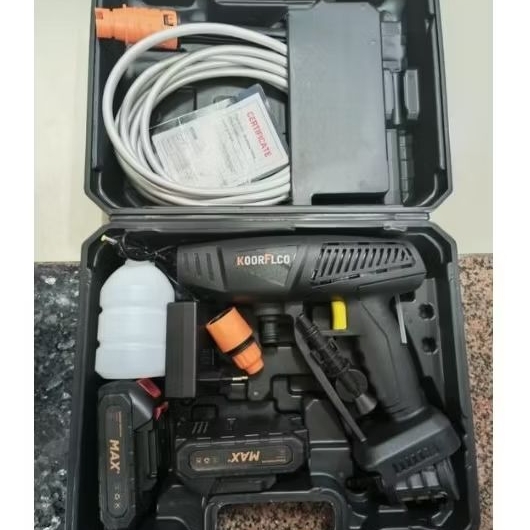 alat cuci mobil dan motor portable 1 baterai dan 2 baterai