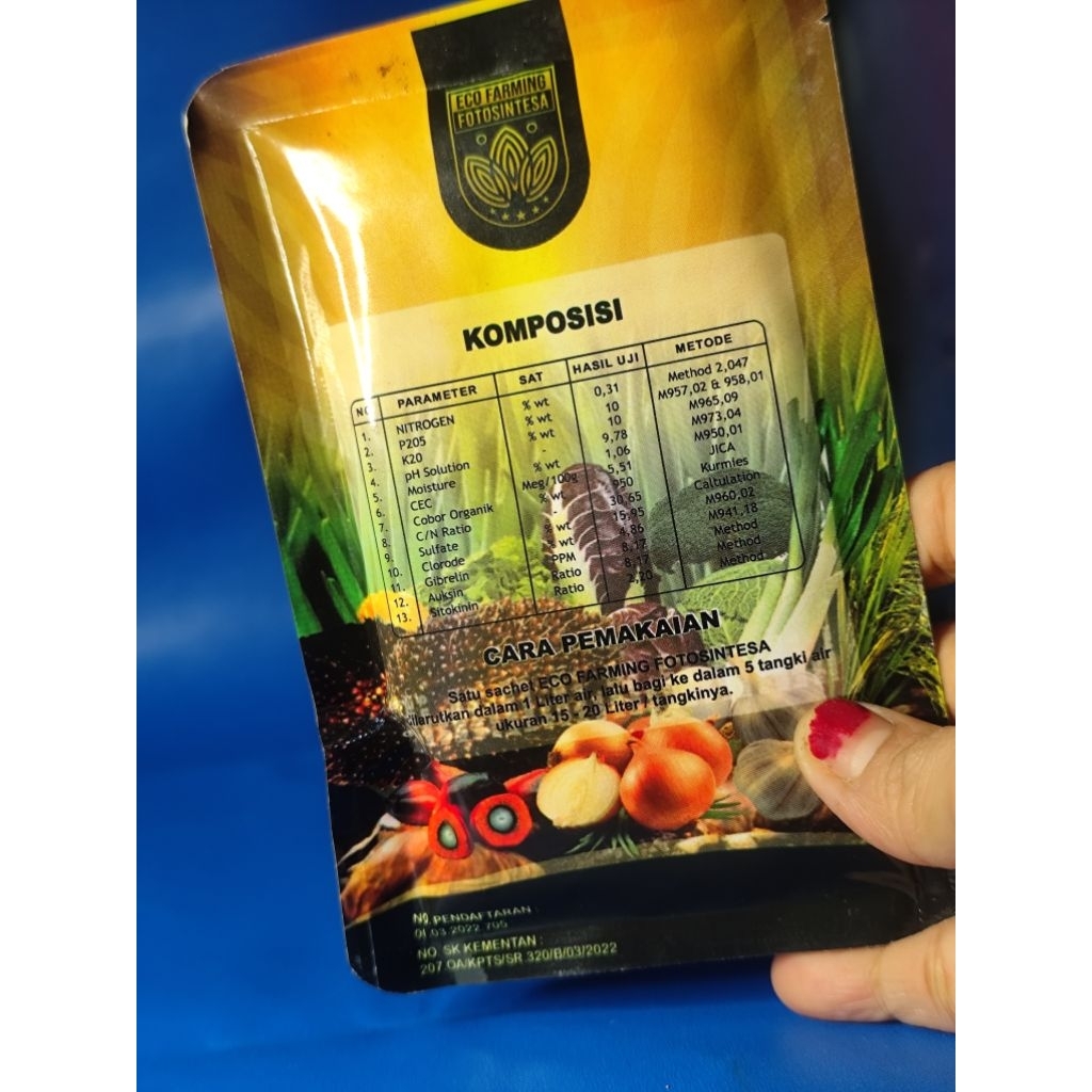 ECO FARMING FOTOSINTEA pupuk  penyubur tanaman dan  pembuahan untuk memaksimalkan panen