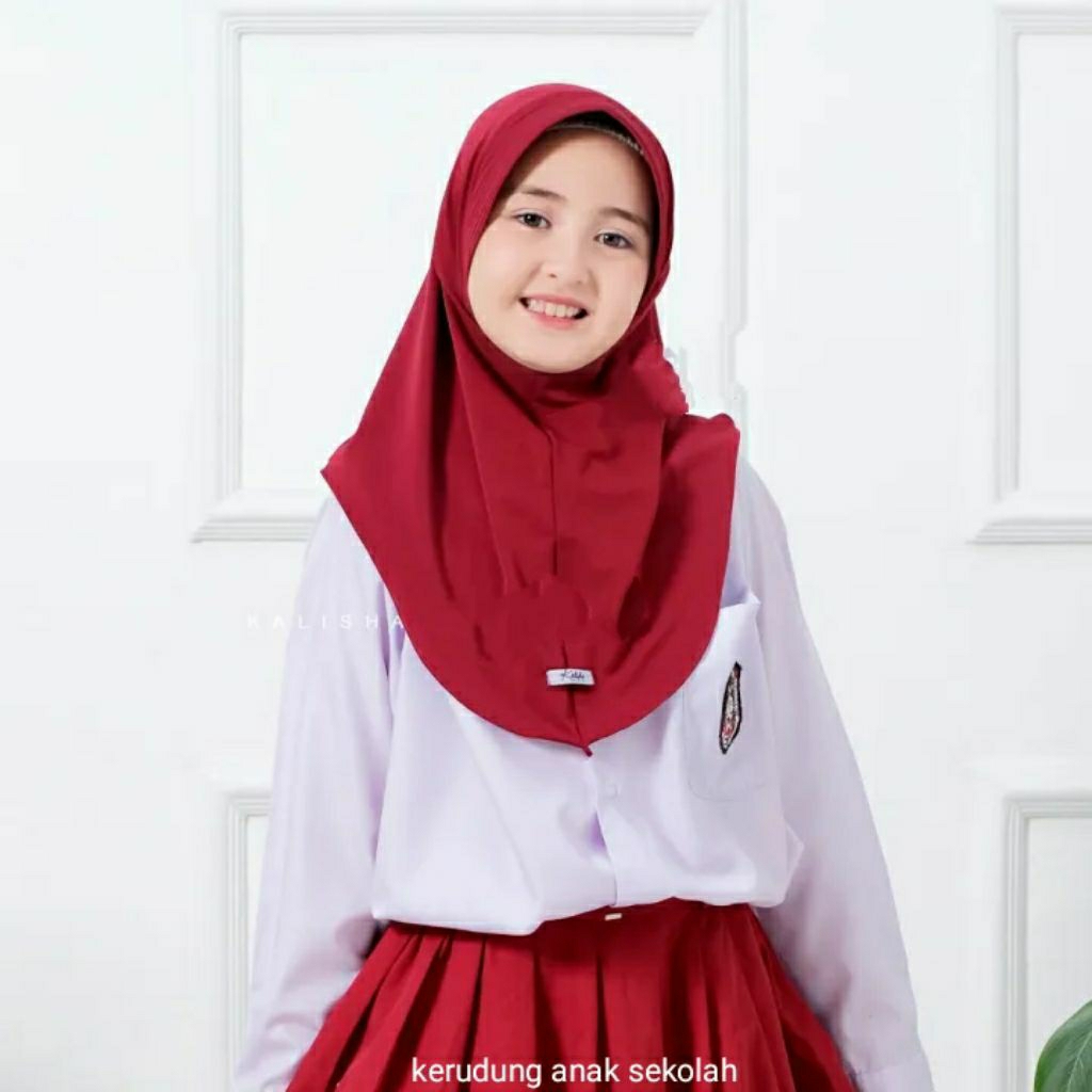 Kerudung anak sekolah TK, SD, SMP/Hijab bergo anak