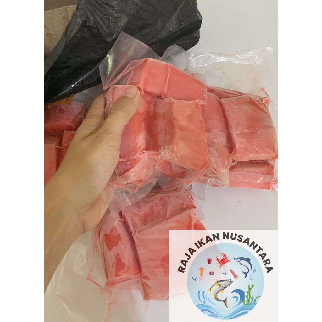 

IKAN TUNA FILLET POTONGAN PARCEL 500GR FRESH FROZEN BEKU PREMIUM TERMURAH