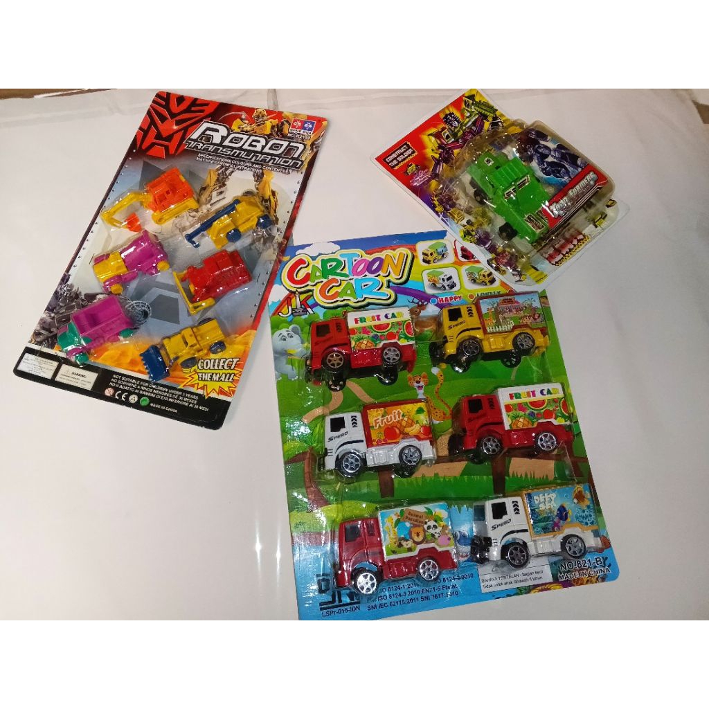 MAINAN TRUK/TRUK KONTRUKSI/ROBOT TRANSFORMERS OB